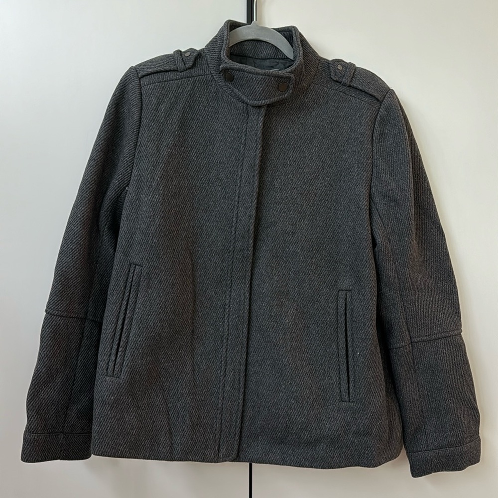 New Wool Vince Twill Jacket Pea Coat size 12